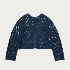 B&Y UNITEDARROWSコットンナイロン エンブロイダリー カーディガンのサムネイル