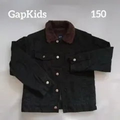 GapKids 黒デニムジャケット裏ボア 150cm