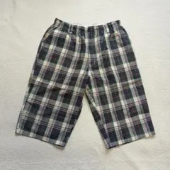 チェック柄 ゴムウエスト ショートパンツ メンズ LL