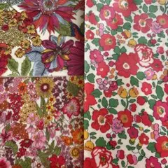リバティ艶消しラミネート⭐︎ハンドメイド生地花柄