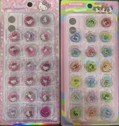 Kira☆Coro おはじきシール　キティ　パワパフ2枚セット