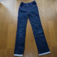 mezzo piano ダークブルー デニムパンツ