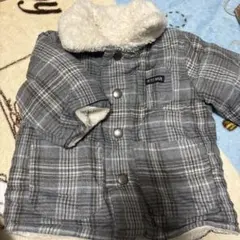 ✴︎PETIT MAIN グレー・チェックジャケット✴︎80センチ