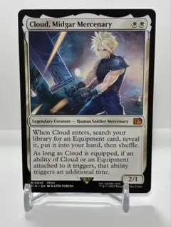 mtg ファイナルファンタジー ミッドガルの傭兵、クラウド 英語版