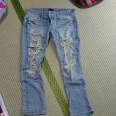 SLY ダメージデニム