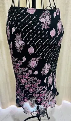 Indio ペイズリー柄 花柄シフォン スカートのサムネイル