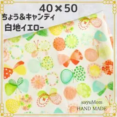 40×50 ランチョンマット 給食ナフキン 女の子 蝶々 お花 キャンディ 77