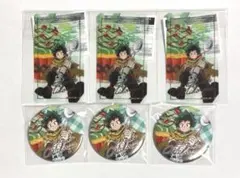 緑谷出久　デク　カップケーキ　ヒロアカ　缶バッジ　クリアカード　まとめ売り