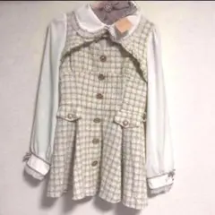 激レア　タグ付き　新品　リズリサ　LIZLISA ツイードチェック　セットアップ