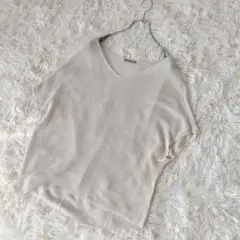 theory luxe リネン混サマーニット　ラフ　ゆったり