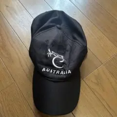 AUSTRALIA ロゴ刺繍 キャップ ブラックのサムネイル