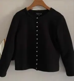 agnès b. ブラック カーディガン サイズ2