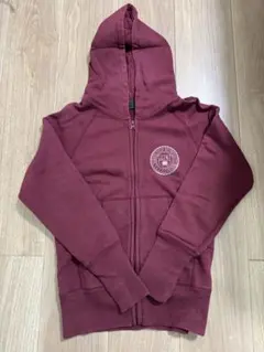 TMT パーカー　厚手　ヴァーガンディー　ワイン　ジップ
