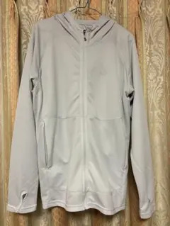 RILFOX ライトグレー フード付きパーカー L