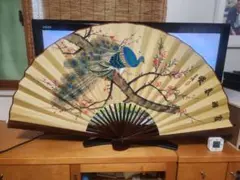超巨大‼️/特大】中国 飾り扇子 桂林山水甲天下 縁起物 壁掛け