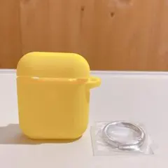 AirPods用ケース 第1世代 第2世代 シリコン イエロー