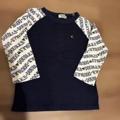 DOUBLE 長袖カットソー 100cm ネイビー