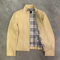 【正規品】美品　Burberry バーバリー　ブラウン　革ジャケット 38 2025年最新】Yahoo!オークション -バーバリー 革ジャケットの中古品