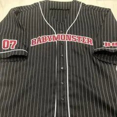 ベイビー モンスター BABYMONSTER ベースボールシャツＭ BLACK