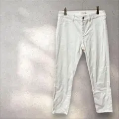 レプシィム【M】ストレートパンツ ボトムス 白 ストレッチ シンプル 綺麗め