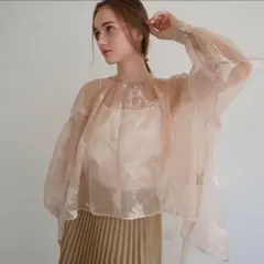 シャツ+ブラウス(長袖+七分) acka sheer over flare blouse sheer over flare blouse – Acka online store