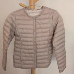 UNIQLO パフテックジャケット　薄手 インナーに キッズ150 ベージュ