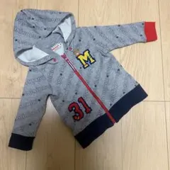 ミキハウス フード付きトレーナー 80