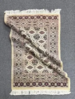 ト*ル様 トルコ絨毯 カイセリ産 手織り ウール＆コットン 96×62cm 玄関