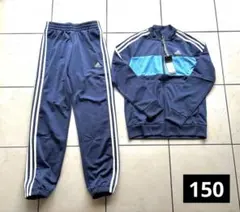 【新品未使用】チャンピオン 150cm ジャージ上下セット キッズ ブルー系