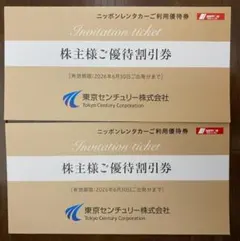 株主優待券 ニッポンレンタカー 2枚セット