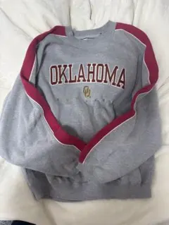 Oklahoma Sooners クルーネックスウェット Lサイズ グレー/赤