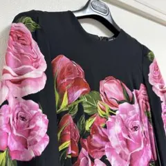 美品】DOLCE&GABBANNA 花柄ブラウス ブラック 長袖 38 - メルカリ