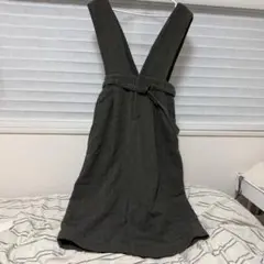 ダークグレー サロペット ベルト付き