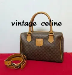 美品 極希少！Celine セリーヌ マカダム柄ミニボストンバッグ 2way廃盤