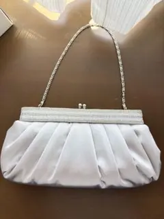 東京ソワール パーティバッグ シルバー - メルカリ