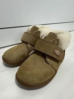 【UGG】ブラウン ファーブーツ 15cm