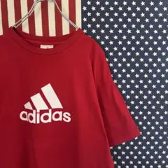中*彦様 輸入古着 アディダス ロゴプリント Tシャツ 【M】