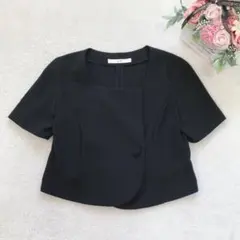 エフデ 半袖ジャケット ノーカラー フォーマル 礼服 小さいサイズ ベーシックのサムネイル