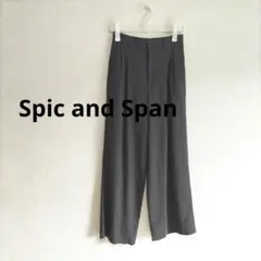 Spic and Span　シルキードレープ2タックワイド　パンツ　34