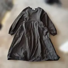 韓国子供服　ドロスト　切り替えワンピース