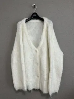 ウール混シャギーカーディガン　【mystic】