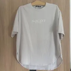 ALACANT PAISAJE ロゴTシャツ ライトグレー Lサイズ