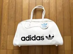 80s adidas オールド　アディダス　デッドストック　白　ボストンバッグ