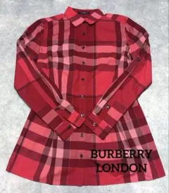美品✨️BURBERRY バーバリー メガチェック 七分袖 シャツ ブラウス 