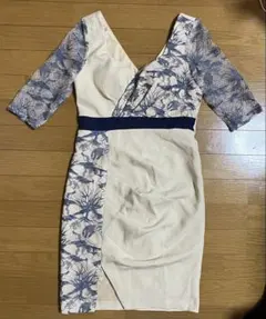 JEWELS 袖レースワンピース キャバドレス L