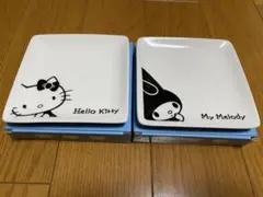 ハローキティ&マイメロディ 小皿2枚セット