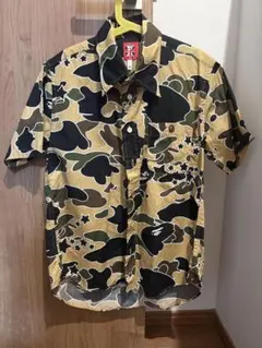 A BATHING APE カモフラージュシャツ XSのサムネイル