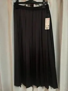 ユニクロ プリーツスカート ブラック レディース Mサイズ