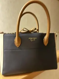 passage mignon ハンドバッグ リボン バイカラーのサムネイル