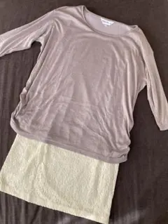 【美品】マタニティ　授乳ワンピース　チュニック